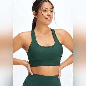 Fabletics On-The-Go Medium Impact Sports Bra, Size L